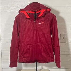 Nike Crimson Half-Zip Hoodie